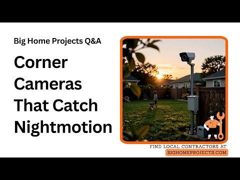 Corner Overlap Infrared Motion-Zoned Backyard Cameras