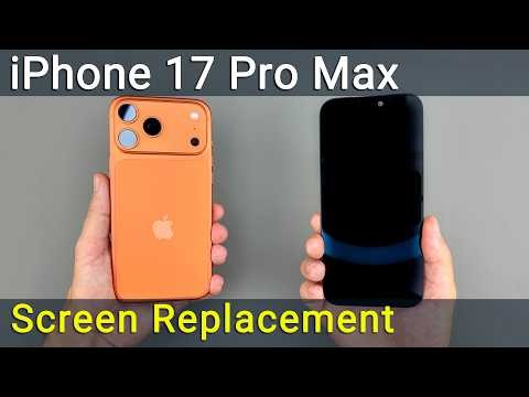 iPhone 17 Pro Max Screen Replacement | Cracked Screen Fix + Repair Assistant