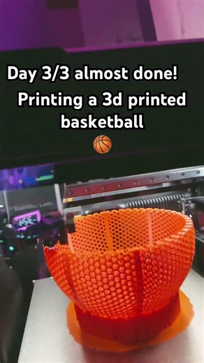 Printing a 3d printed basketball #amsr #3dprinting