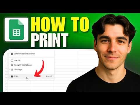 How to Print Google Sheets (Tutorial 2026)