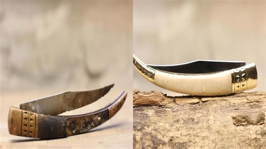 This knife was falling apart - horse bone made it legendary