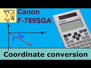 Canon F-789SGA: Convert Polar and Rectangular coordinate