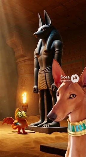 The God Anubis #funny #cartoon #animation #animals
