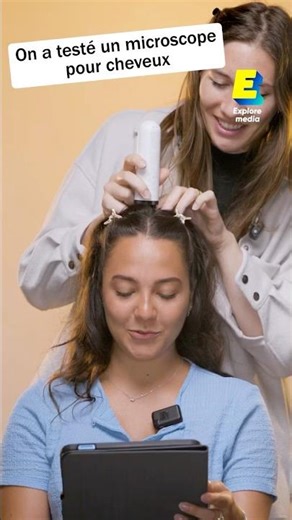 On a testé un microscope pour cheveux #shorts