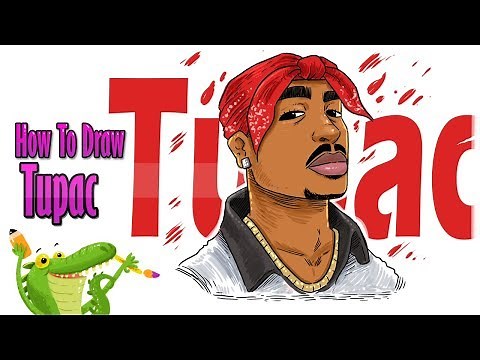 how to draw Tupac step by step