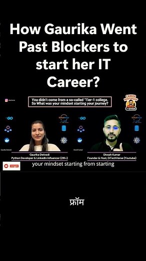 How Gaurika Went Past Blockers to start her IT career? | DiTechVerse | Ft ‪@gaurikadwivedi2587‬