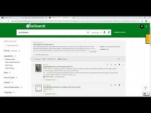 Searching for Sources Using OneSearch