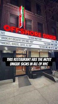 This restaurant has the most unique signs in NYC! #diner #bayridge #brooklyn