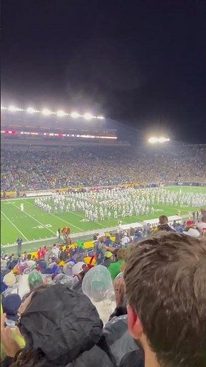 Notre Dame Marching Band Plays the "Notre Dame Victory March"