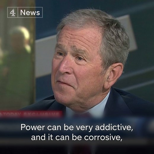 4.6M views · 3.3K reactions | "We need an independent media to hold people like me to account." Former Republican president George W. Bush responds to Donald J. Trump's claim that the media are "the enemy of the people". | Channel 4 News | Facebook