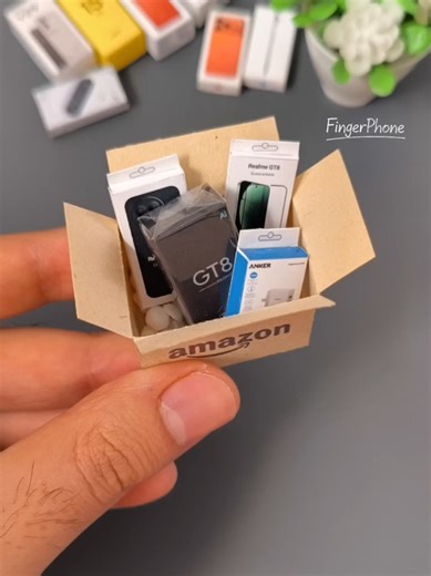 Unboxing Realme GT8 mini box #minibox #realme #tiny #unbox #phone | Unboxing