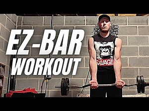 Get HUGE with EZ-CURL Bar! Full Body Workout