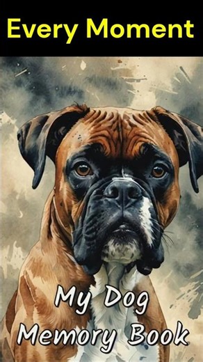 Capture Every Precious Moment - Boxer Dog Memory Journal #doglove