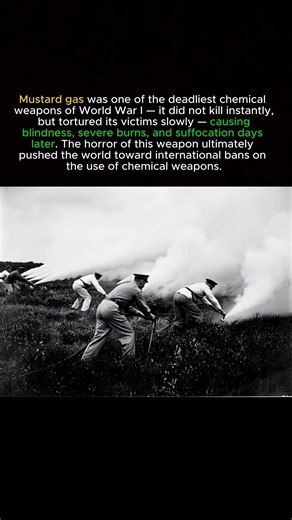 Mustard Gas: The Chemical Weapon That Changed Warfare #history