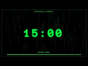 15 Minute Countdown Timer – SILENT – 4K - 60FPS
