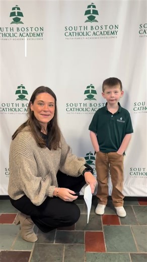 🎤 Meg on the Mic with a very special guest, sharing a preview of all that’s to come next week as we celebrate Catholic Schools Week. We are grateful for our faith, our students, and our school community, and we are so excited for the meaningful and fun activities ahead. A heartfelt thank you to Miss Keough for planning such an amazing week for our school. We can’t wait to celebrate together! 💚✝️ | South Boston Catholic Academy