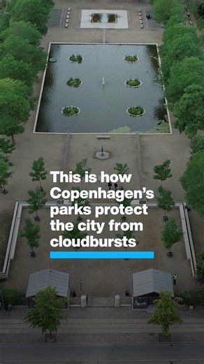 #Copenhagen is enlisting an unusual ally in the fight to protect itself from ever-increasing rainfall: its parks. Many of the city’s historic green spaces have been retrofitted with channels, pools, levees and underground reservoirs - such as the neoclassical 1929 Enghaveparken, which now holds 10 Olympic-sized swimming pools of rainwater runoff underground in a hidden chamber. Preparing for and collecting this water has a number of advantages: as well as protecting the city from devastating #fl