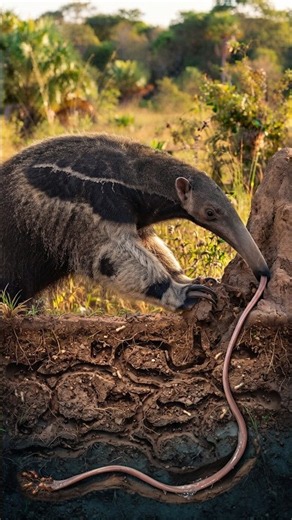This Animal Has No Teeth… So How Does It Eat Ants? 🐜😱