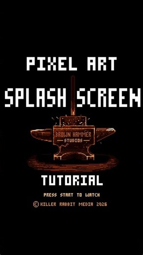 Indie Game splash screen tutorial #pixelart #indiegamedev #indiegamedev #art #indiegamedev