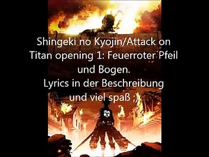 Shingeki no Kyojin/ Attack on Titan opening full ( with lyrics)