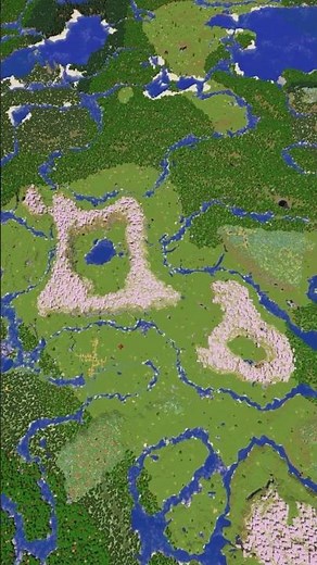 Minecraft Seed With TWO Cherry Grove Circles at Spawn!