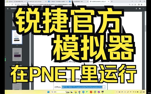PNETlab或EVE-ng中添加锐捷官方模拟器镜像设备