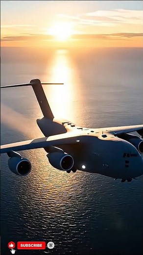 C-17 Globemaster III: The Giant Military Aircraft That Can Land Almost Anywhere! ✈️ #globemaster