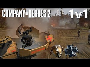 CoH2: 1v1 Hans (USA) vs OKW - Company of Heroes 2