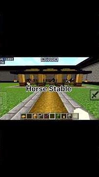Easiest Horse Stable Tutorial Minecraft 🏠🙂
