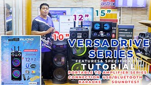 Features and Specification of dB Audio Versadrive 12 2000watts PMPO ✅️12"woofer x 2.Yᴏᴜʀ Cᴏᴍᴘᴀɴɪᴏɴ!Aɴʏᴛɪᴍᴇ,Aɴʏᴡʜᴇʀᴇ. Pᴏʀᴛᴀʙʟᴇ,Rᴇᴄʜᴀʀɢᴇᴀʙʟᴇ,Usʙ,Fᴍ,Bʟᴜᴇᴛᴏᴏᴛʜ,ᴡɪᴛʜ Dʏɴᴀᴍɪᴄ Lɪɢʜᴛ,Mɪᴄʀᴏᴘʜᴏɴᴇ & Rᴇᴍᴏᴛᴇ Iɴᴄʟᴜᴅᴇᴅ. 𝙋𝙚𝙧𝙛𝙚𝙘𝙩 𝘼𝙪𝙙𝙞𝙤 𝙋𝙖𝙧𝙩𝙣𝙚𝙧𝙨 𝙛𝙤𝙧 Drumpad🥁 Piano🎹 Guitar🎸 Karaoke💃🎤📱🎶🎵 Paging 🎤 #MuraNaMaaasahanPa #alagangastron #fyp #you #Bluetooth #usb #bass #treble #wireless #mic #aux #light #disco #rechargeable #thankyou #guitar #input #fm #auxin #tws Available na po #dbaudiomal