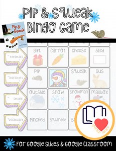 Pip & Squeak Bingo Game