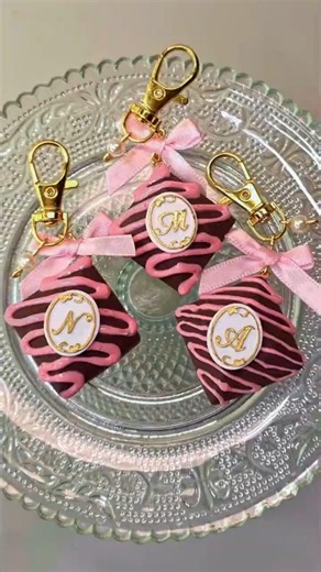Clay Keychain Tutorial: Cute Brownie Charm with Initial ✨