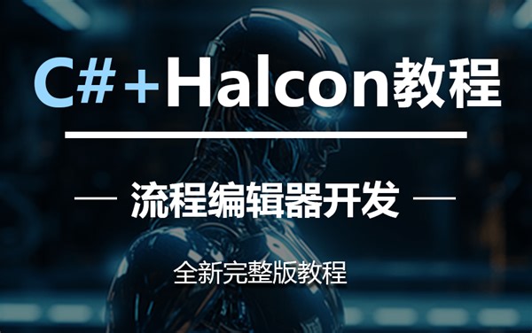 【全网都在学的机器视觉课程】Halcon+C#实现流程编辑器完整版教学+缩放模板匹配案例 | 包教包会（Halcon/C#/流程编辑器）B1255