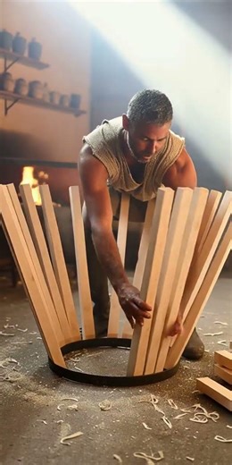 The Roman Barrel Maker - Staves, Fire & The Geometry of Storage (AI) | #ancienttechnology #shorts