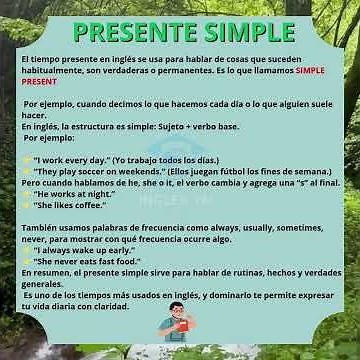 EXPLICACION DEFINITIVA DEL PRESENTE SIMPLE