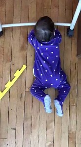 5.1K views · 643 reactions | Baby pull-ups. Xenia LOVES being on the floor. She crawls all over and has so much fun! | Xenia's Journey | Facebook