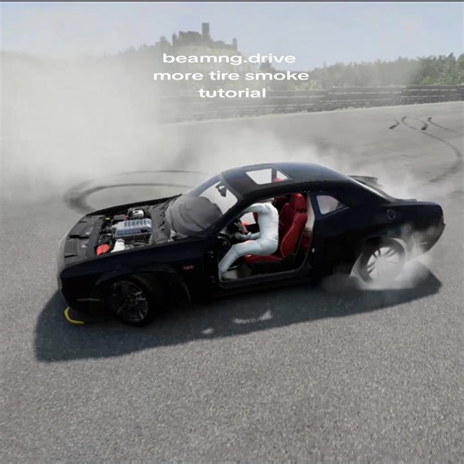 Increased tire smoke effect in beamng.drive #beamng #tutorial #gaming