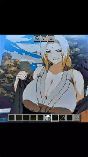 Pixel art minecraft of Naruto characters 🔥✨ #anime #naruto #minecraft #pixelart #tsunade #minato