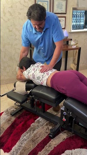 Back Stretches and Adjustments with the Chiropractor