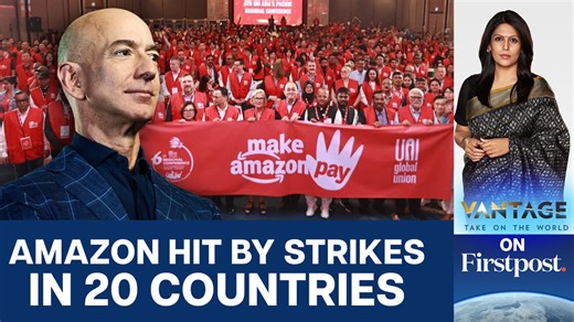 15 reactions | #VantageOnFirstpost: Amazon Workers in 20 Countries to Walk Out on Busiest Shopping Day Amazon workers in 20 countries are gearing up to walk out on busiest shopping day of the year—the Black Friday. Workers want to "make amazon pay" and they are demanding safe working conditions and better pay. Health, safety, treatment of Amazon workers has been a concern for years. Can a global protest fix the problems? What does Amazon have to say about the protest? | Firstpost | Facebook