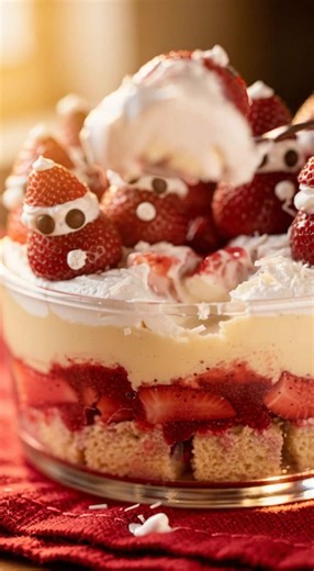 This Vegan Christmas Trifle is the ultimate dessert for your holiday table. Layers of vanilla cake, macerated strawberries, egg-free custard, and whipped dairy-free cream make it incredibly delicious and impressive. Enjoy this festive treat that everyone will love! Ingredients: 2.5 cups (310 g) all-purpose plain flour • 1.25 cups (250 g) granulated sugar • 1 teaspoon baking soda • Pinch of salt • 1.5 cups (375 ml) dairy-free milk • 0.5 cup (125 ml) neutral flavored oil • 1 tablespoon apple cider