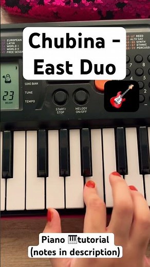 East Duo - Chubina (piano tutorial) #piano #pianotutorial #simplypiano #Chubina #shorts #music