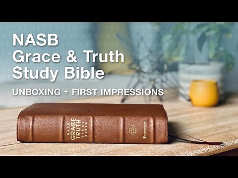 Unboxing a PREMIUM NASB Study Bible from Zondervan