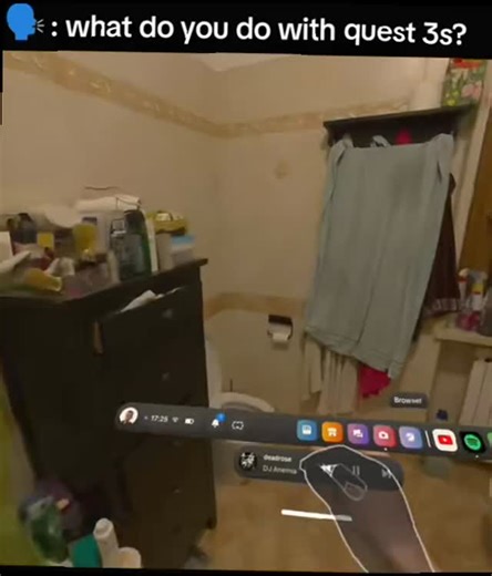 memes on Instagram: "Me showing off my new Quest 3s and my most used feature 🚽 #meme #brainrot #memes"