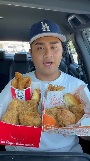 36_Popeyes vs KFC! #fyp #foryou #fastfood #popeyes #kfc #chicken #friedchicken #tastetest #review #mukbang | Natelo vlogs