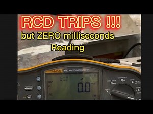 FLUKE 1663 RCD TEST | What Went Wrong with this test? #fluke #electricalengineering
