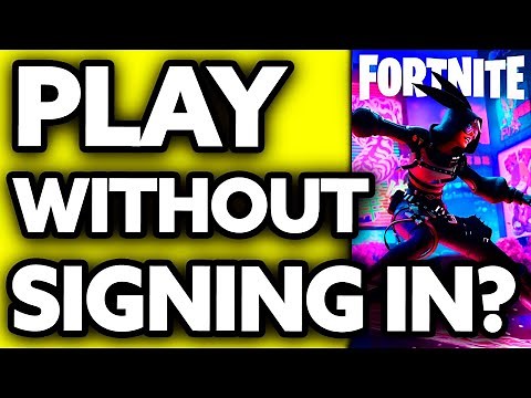 How To Play Fortnite Without Signing into Playstation Network ??