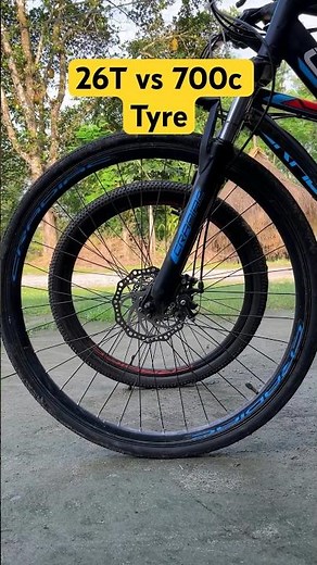 700C vs 26T tyre #cycle #mtbcycle #cycling #tyres