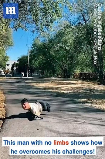 This man has no limbs but still lives life to the fullest! 🏆 👏 via Caters News | Daily Mail Video