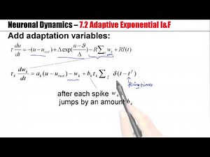7.2a AdEx : Adaptive exponential integrate-and-fire